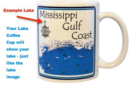 Manson Lake Coffee Cup - Lake Gifts - Lake House Kitchen - Oneida WI