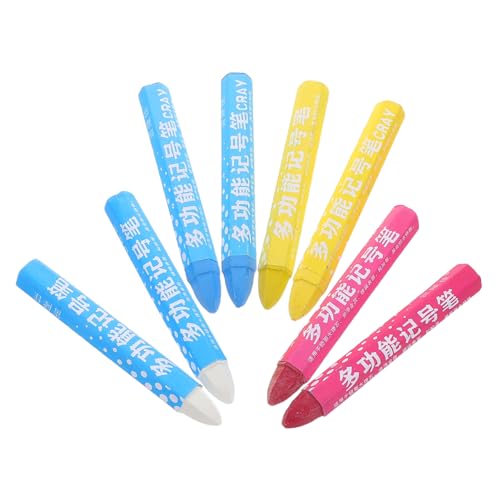 TOPPERFUN 8piezas Crayones Para Neumáticos Marcadores De Tiza Para Automóviles Variedad De Colores Seguro Para Neumáticos