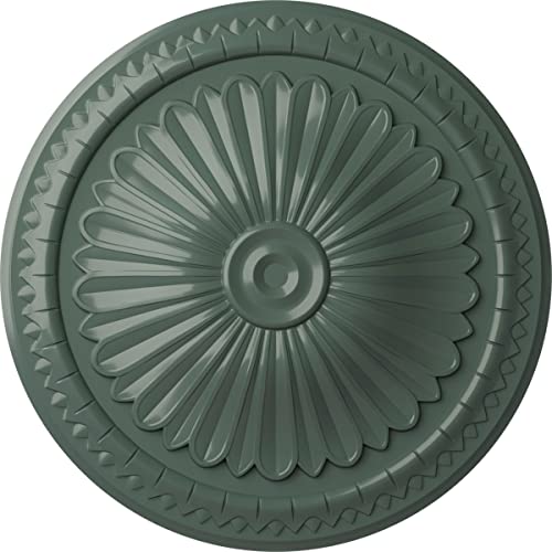 15"OD x 1 3/4"P Alexa Ceiling Medallion (Fits Canopies up to 3"), Hand-Painted Cloud Burst