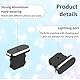 JIYIN 4 Stück Staubstecker, Staub Stecker Schutzkappe Kompatibel mit i Phone 14 13 12 X XS XR Handy staubschutz Staubschutz Stöpsel Phone Staub Stecker mit Reinigungsbürste Schwarz