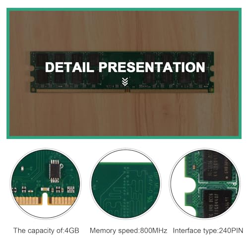 RAM DDR2 4 Go 800 MHz PC2-6400 haute compatibilité bureau fixe