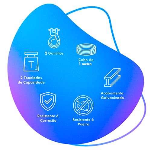 Guincho Manual com Catraca Tifor 2 Toneladas - Arraste Barco, Carreta, Jet ski e Lancha
