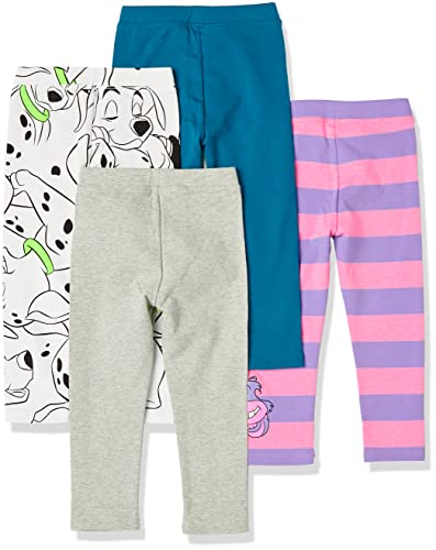 Image of Amazon Essentials Disney | Marvel | Star Wars | Frozen | Princess Girls and Toddlers' Cotton Stretch Leggings, Multipacks