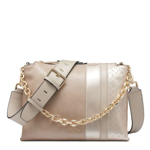 Image of Calvin Klein Women's Rain Triple Compartment Chain Crossbody