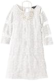 My Michelle Big Girls' Lace Dress with Necklace