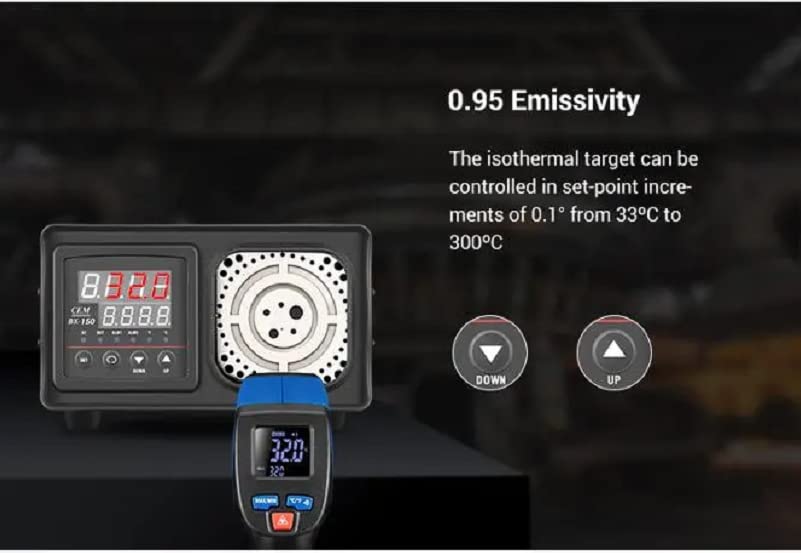 Bench Portable IR Temperature Calibrator CEM BX-150 Infrared Calibration, Portable Dry-Well Temperature Calibrator, 92 to 572F(BX-150)