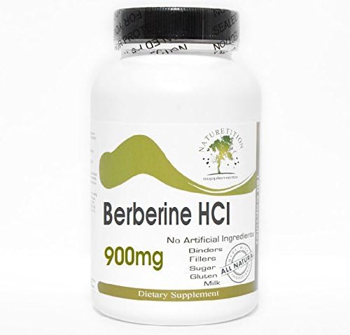 Berberina HCI 900mg ~ 180 Cápsulas - Sin aditivos ~ Naturetition Supplements