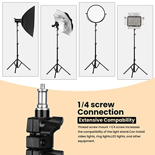 Tarion Light Stand 180 Cm Aluminium Lamp Tripod Load 8 Kg For Studio Outdoor Photography Ring Light Flash Light With Carry Bag (Fl2009X2) #TOP5