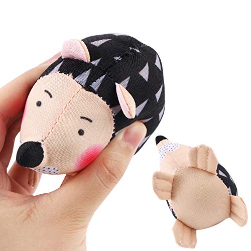 BENBO 1PC Hedgehog Shape Pin Cushion with 100PCS Flat Head Straight Pins, Flower Head Sewing Pins Straight Quilting Pins Sewing Needle Pincushions Quilting Holder Fabric Pin Cushion