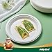 JOLLY CHEF Compostable Heavy Duty Plates ?? ???? [??? ????] Eco-Friendly Disposable White Uncoated Paper Plates Bagasse Sugarcane Biodegradable for Hot Cold Food Party Dinner Weddings