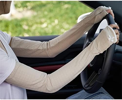 夏の女性のミドル丈スリーブレースドライビンググローブアイスシルクスリーブアームスリーブスリーブ（カラー：A、サイズ：57 * 17