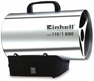 Einhell Heißluftgenerator HGG 110/1 Niro (DE/AT) (Heizmantel aus verzinktem Stahlblech, Gehäuse aus Nirostablech, Piezozündung, Rückbrandsicherung)