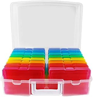 Novelinks Photo Case 4" x 6" Photo Box Storage - 16 Inner Photo