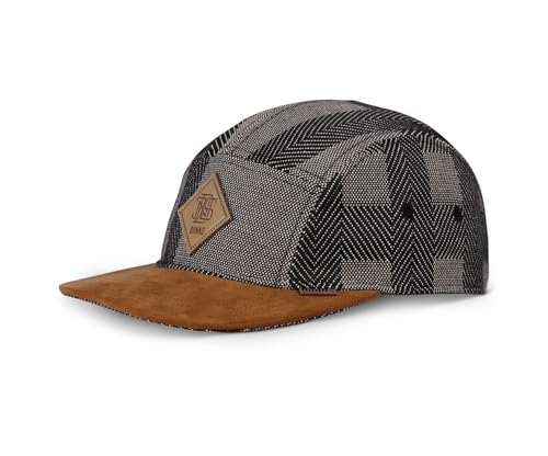 Casquette 5 panneaux Djinns Hermecheck maille filet snapback ajustable