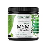 EMERALD LABS MSM Powder - Plant-Sourced Methylsulfonylmethane Supplement for Liver Detox, Joint Health, Skin Health & More - Vegan, Gluten-Free - 8 oz