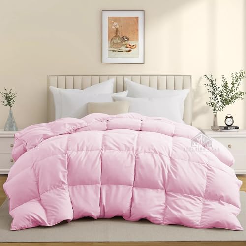 Image of 500 GSM Heavy Winter Quilt Comforter Double Bed Size (90 inchX100 inch) - Heavy Winter Blanket Double Bed 500 GSM Microfiber Fill - Duvet /Blanket Double Bed - Baby Pink Color