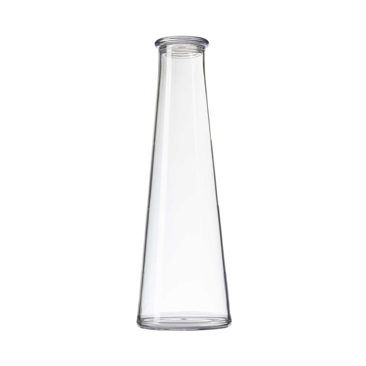 34 oz Carafe w/Lid - SAN by Tablecraft – 3.88x3.88x11.75, Plastic, Clear, Model 11802