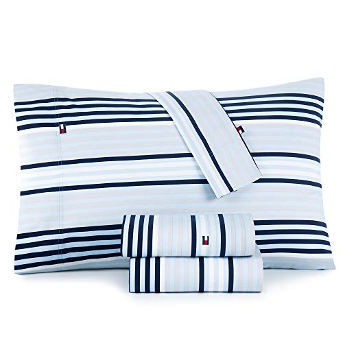 ایگرد | قیمت و خرید Tommy Hilfiger Ocean Stripe Sheet Set, Twin XL