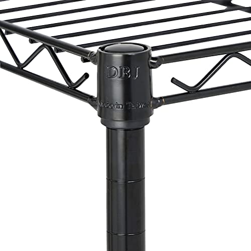 5 Tier Wire Shelving Unit Storage Rack, Metal Heavy Duty Utility Organizers, Organization Units For Products Plant Pantry, Garage, Laundry Racks Durable Shelf Stand,14"W X 30"L X 60"H, Black #TOP3