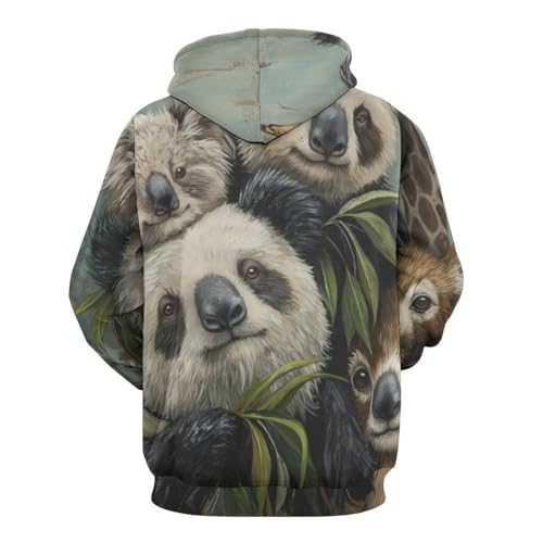 Pullover girafe et raton laveur taille S | Finitions de qualité - 4