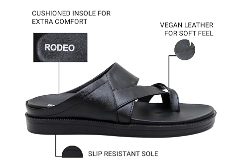 Image of GIBBON'S RODEO Series Men's Faux Leather Casual Outdoor Formal Slippers