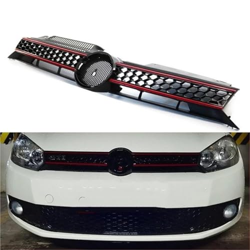 Grille avant nid d'abeille style course pour trajets VW Golf 6