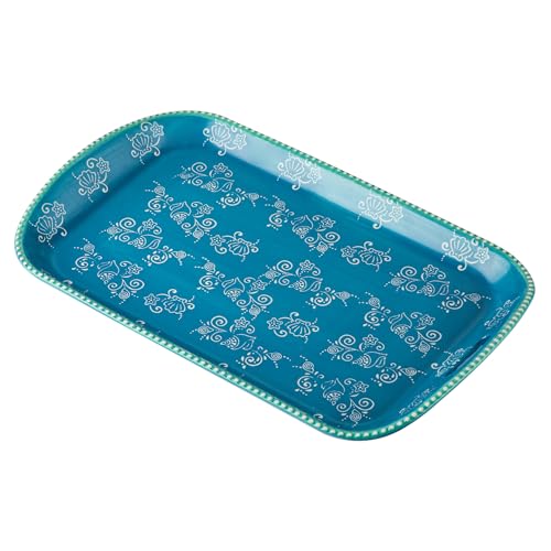 Temp-tations by Tara Serving Tray with Handles in Floral Lace Summer - 16