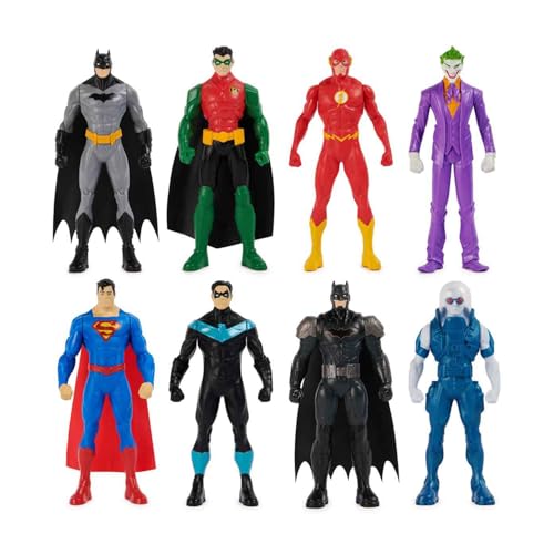 SUNNY, Figuras de Ação, Bonecos Super-heróis e Vilões, Batman, DC Comics, Com 8 Unidades - 15 cm