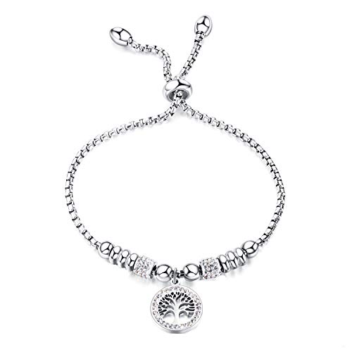 ATEIELLI Pulsera Árbol de Vida con Circonita Longitud Ajustable JWB152 Cover