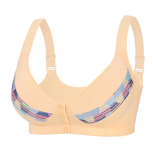 Uwdiohq Ofertas Flash del Dia Mujer Ropa Sujetador Adolescentes Reductor 95C Mujer Gran Capacidad El Mejor Medias Postquirurgicas Deportivo con Broche Delantero Sin Aro 3XL Tirantes para Ninas