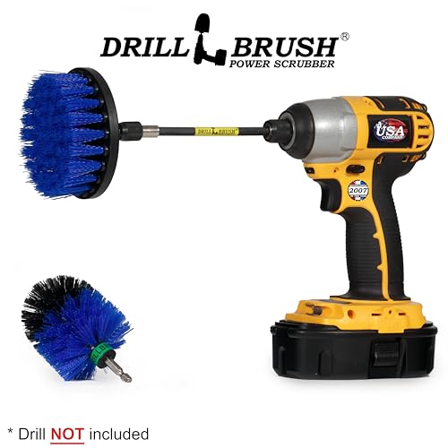 Image of Boat Cleaning Tool Set - Boat Accessories - Aquatic Cleaning Supplies - Hull Cleaner Brush Heads - Barnacle Removing Brush Set - Fish Tank Restoration Brush - Boat Deck Cleaning Tools - Medium Stiff