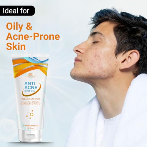 Image of INTIMIFY Anti-Acne Spot Gel | Reduce Acne & Pimples | For All Skin Types | 50 gm
