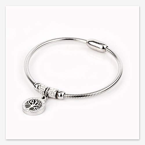 Image of Family Tree of Life Bangle Charm Friendship Bead Bracelet Clasp Cute Friendship Bracelets