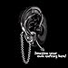 Deafmetal USA Safety Chain & Holster Attachment - Retention Lanyard for Hearing Aids | BTE Cochlear Implants, Designed to Keep Amplifier Devices Secured - Silver - 2 Ears