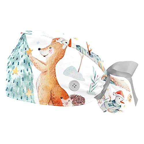 Casquettes de travail respirantes pour fêter Noël en cuisine