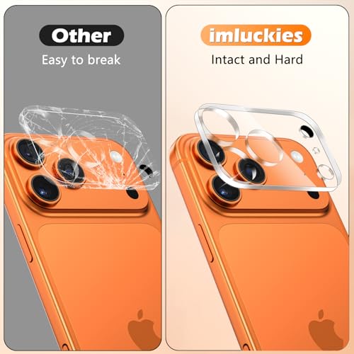 imluckies 3 Pack for iPhone 17 Pro 6.3" Camera Lens Protector, HD Clear Tempered Glass Camera Accessories, 9H Hardness Anti-Scratch Screen Cover, Case Friendly[Not Affect Night Shots] by imluckies - Image 7