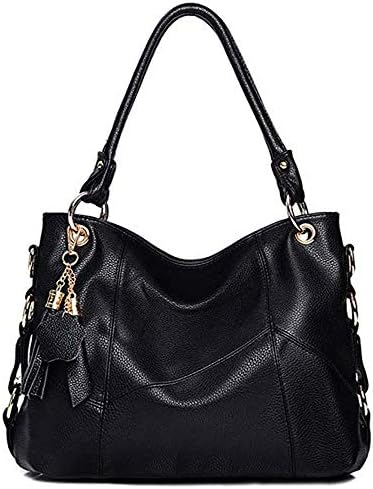 Genuine Leather Top Handle Satchel Handbag Tote Tassel Shoulder Bag Purse Crossbody Bag for Women