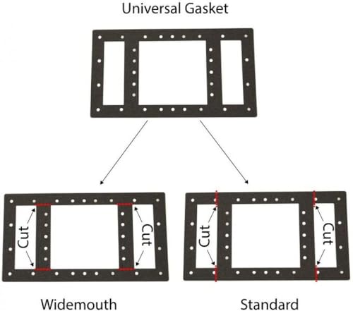 Smartline Universal Replacement Gaskets for Pool's Wall Skimmer and Return