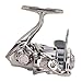 Spinning Reel, Metal 5.2:1 Fishing Reel Long Casting Chamfer Outlet 1000 2000 3000 Size Baitcaster Reels for Ice, Sea, Carp Fishing Freshwater & Saltwater Aluminum Reels Smooth & Powerful(1000S)