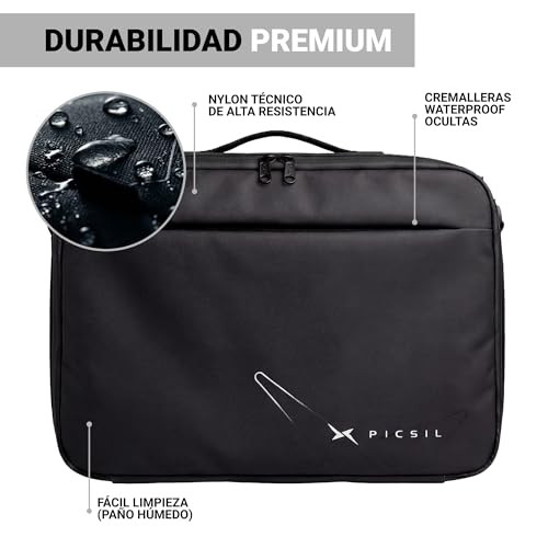 Funda para portátil extensible PICSIL Horizon de 15.6": espacio modular para tus documentos 5