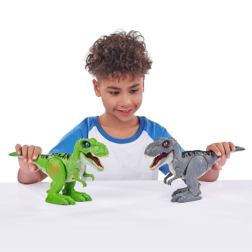 Robo Alive Dino T-Rex Serie 2, Roboterspielzeug mit beweglichem Dinosaurier, grau