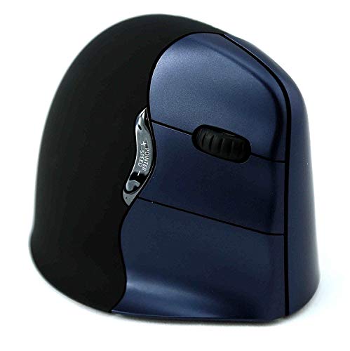 Image of Jestik Evoluent Mouse VM4RW - VerticalMouse 4, Right Hand Ergonomic Design, Evoluent Vertical Mouse with Wireless Connection for Comfort and Precision, Plus Microfiber Cloth (Regular Size)