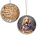 Custom Photo Dog Memorial Ornament Personalized with Picture Ornaments No Longer by My Side You Left Pawprints On My Heart Gifts Cats Dogs for Loss of A Pet Rememberance Sympathy Missing Decor Xmas