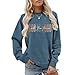 MUYLANTEZ God Is Good All The Time Sweatshirt Womens Christian Shirts Crewneck Religious Faith Pullover Inspirational Tops Blue