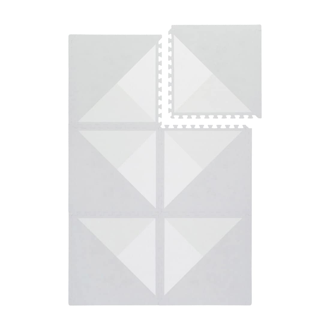 Toddlekind playmat - Prettier Puzzle Playmat (Kyte Storm), 4 X 6 Feet (6 Tiles), Quality Soft Foam, Interlocking Playmat for Baby & Toddlers, Expandable, Non Toxic, Easy to Clean, Water Resistant