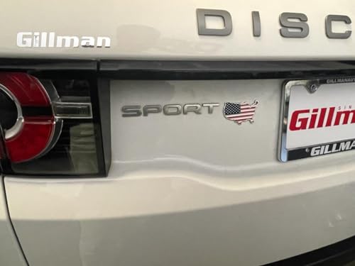 Image of United States-Shaped American Flag Patriotic Emblem Decal for Silverado, Suburban, Tahoe, Sierra, F150 - Badge to Show Support for Our Troops and Never Forget 9 /11