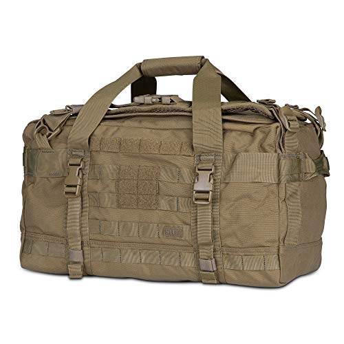 5.11 Tactical Large Duffel Bag Backpack for Travel, Molle Rush LBD XRAY 106L, Kangaroo, Style 56295ABR - 5.11