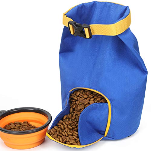 Bolsa de viagem para comida de cachorro Balacoo à prova d'água, bolsa de treinamento dobrável para