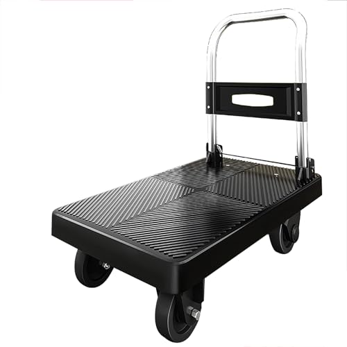 MINGYIHUI Plattformwagen Trolley, Schwerlast-Aluminium-klappwagen, Sackkarre, Sackkarre, Transporter, (150 Kg) Sackkarren(Size:70 * 42)