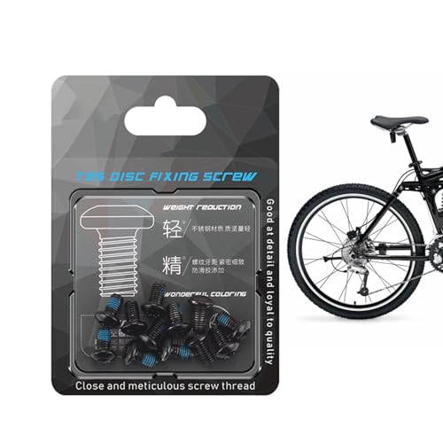 自転車ディスクブレーキボルト、ディスクブレーキローターネジ | 12 個のサイクル自転車ディスクボルト | 自転車、ロードライディング旅行、サイクリング、キャンプ旅行、ロードマウンテン用のステンレス鋼ディスクローターネジ